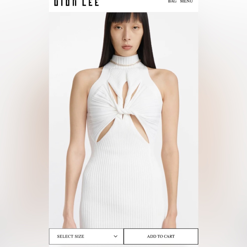 Dion Lee MUSCULAR TWIST MINI Dress - Picture 2 of 6